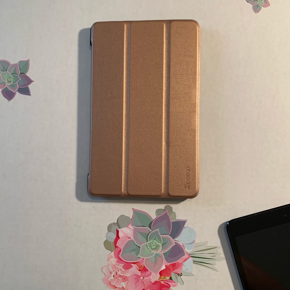 Rose gold Samsung tablet cover
